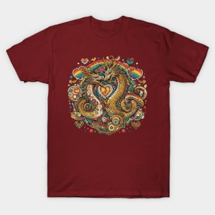 Valentines Dragon Love T-Shirt